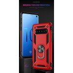Wholesale Galaxy S10e Tech Armor Ring Grip Case with Metal Plate (Silver)
